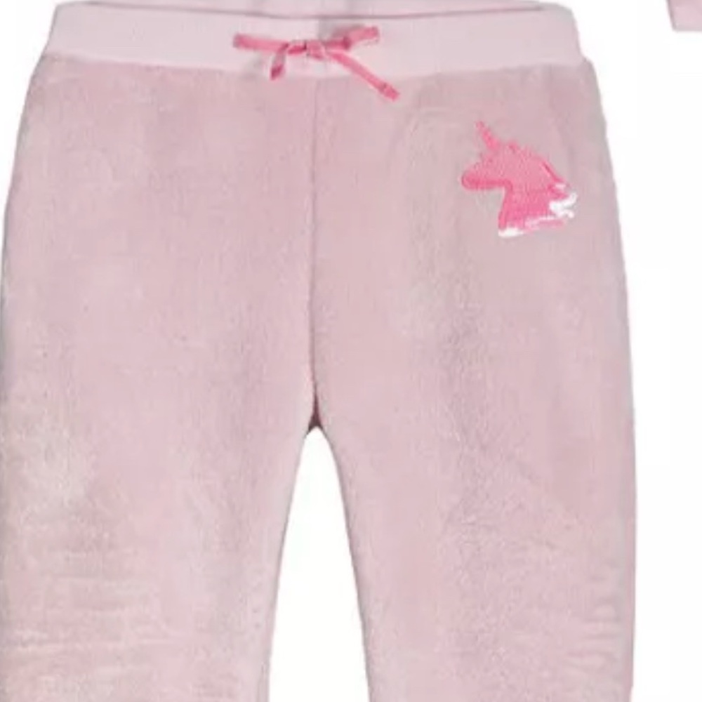 Girls Unicorn Cozy pajama Sweatshirt and Pant Set size 3T-4-6 NWT - Picture 6 of 7